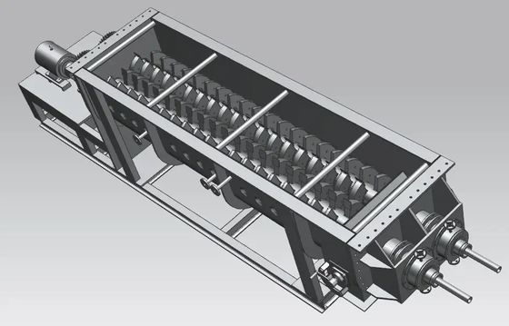 Roterend de Peddel Droger Systeem van SS304 SS316L voor Deeg/Dunne modder/Modder