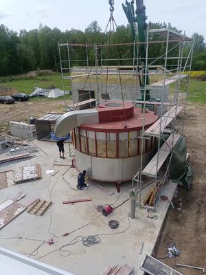 Stoom / Elektriciteit / Gas Verwarming Sproeidroger Machine Temperatuurregeling Bereik 20-300 ℃